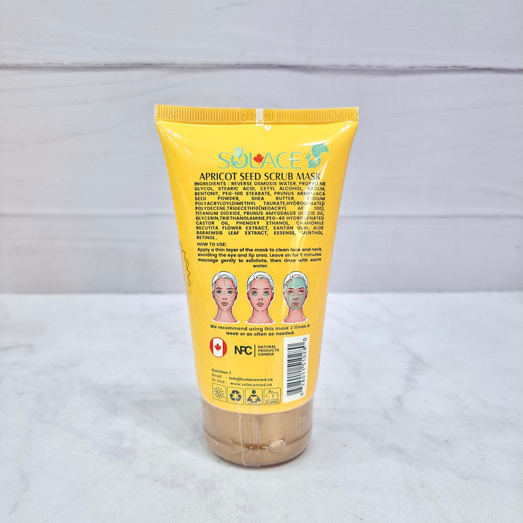 ماسک اسکراب هسته زردآلو سولیس مدل Apricot Seed