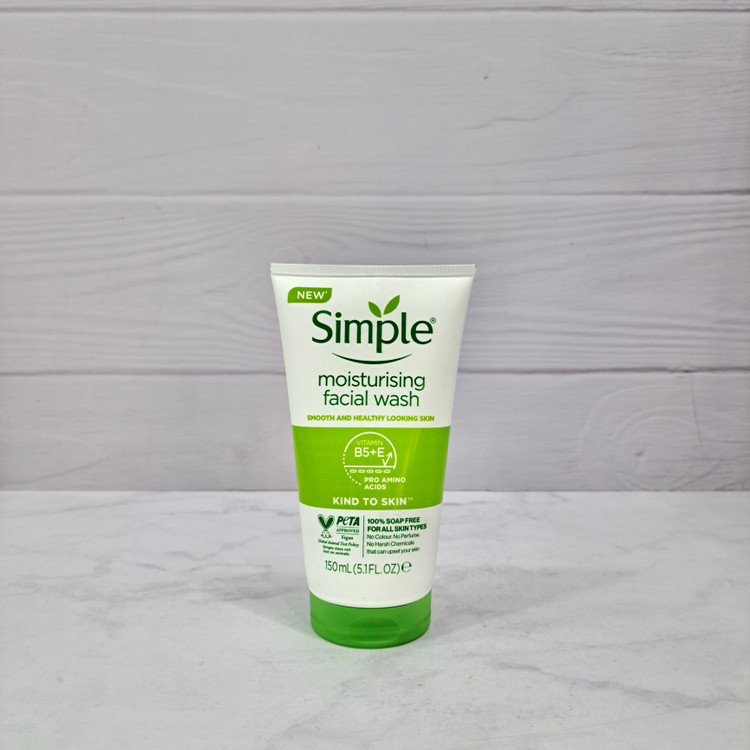 ژل شستشوی مرطوبکننده صورت سیمپل مدل Moisturising Facial Wash
