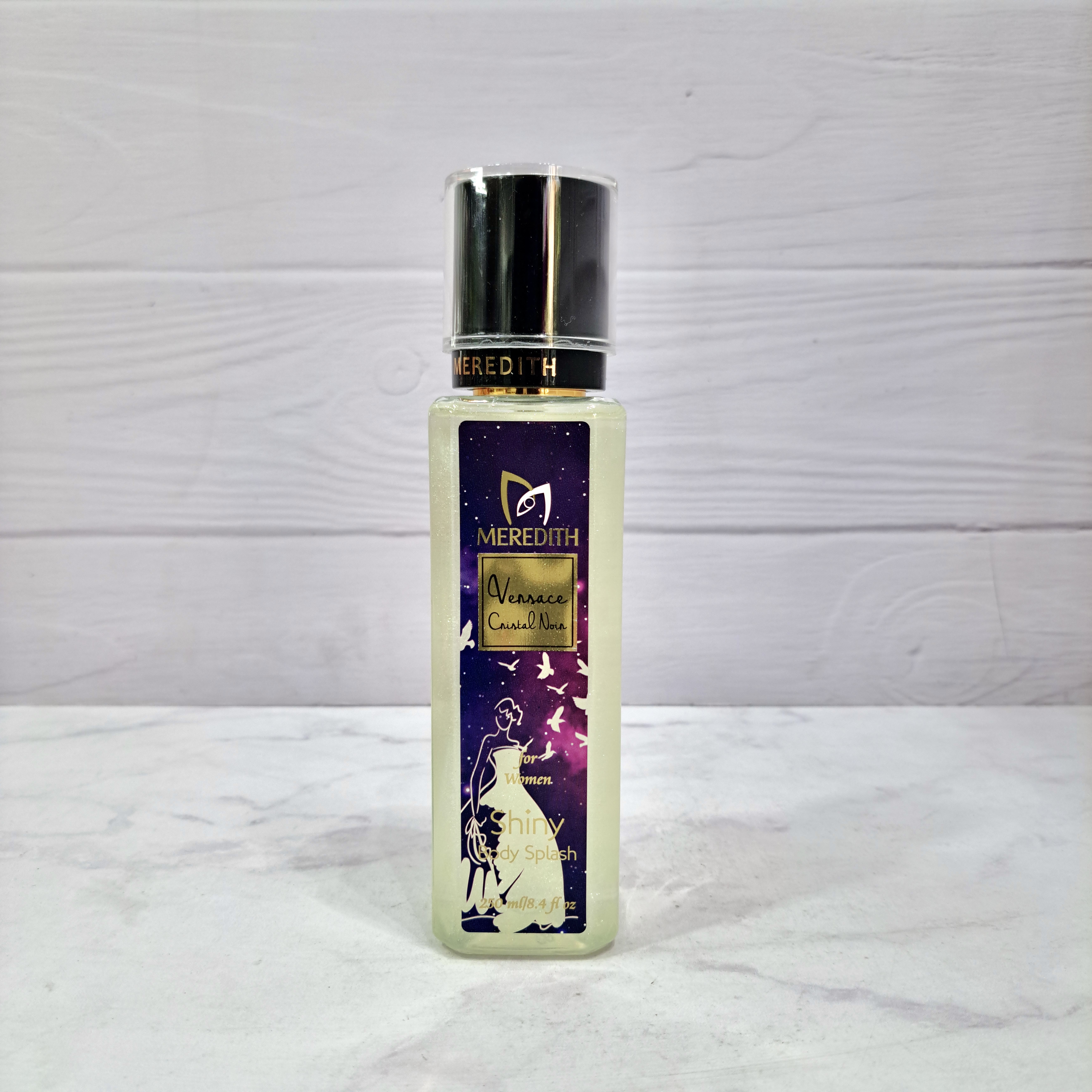 بادی اسپلش شاین‌دار زنانه مردیت مدل Versace Crystal Noir
