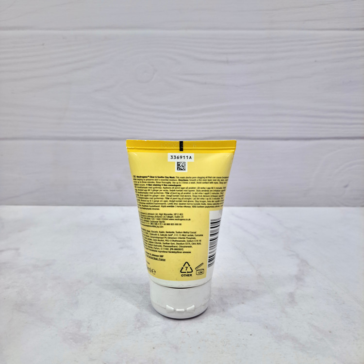 ماسک خاک رس و زردچوبه نوتروژینا مدل Clear & Soothe