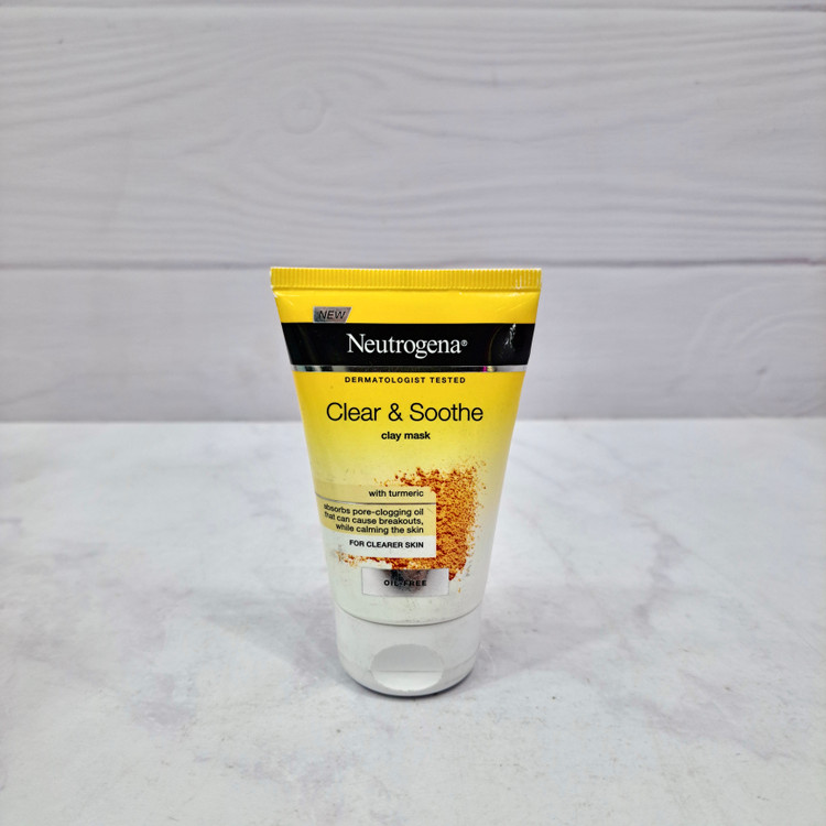 ماسک خاک رس و زردچوبه نوتروژینا مدل Clear & Soothe