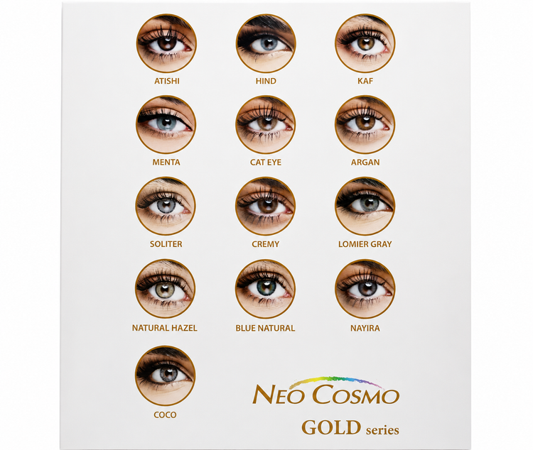 مجموعه لنز رنگی نئوکازمو گلد سری | NeoCosmo Gold Series