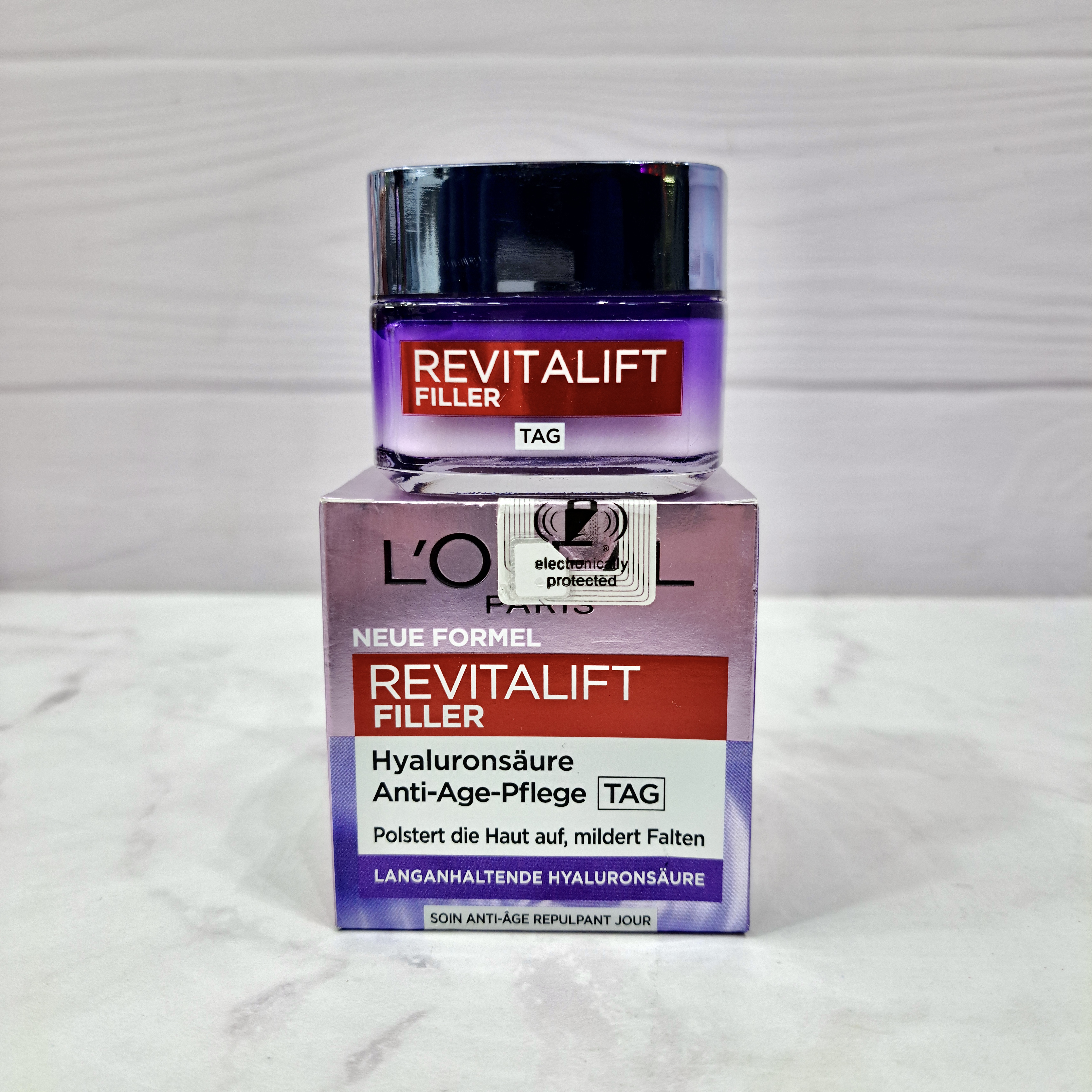 کرم روز ضد چروک و آبرسان لورآل پاریس Revitalift Filler حاوی هیالورونیک اسید 50 میلی‌لیتر