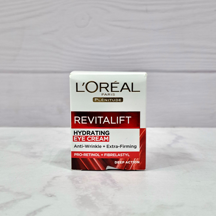 کرم دور چشم ضد چروک و سفتکننده لورآل Revitalift Hydrating Eye Cream حجم 15 میلیلیتر