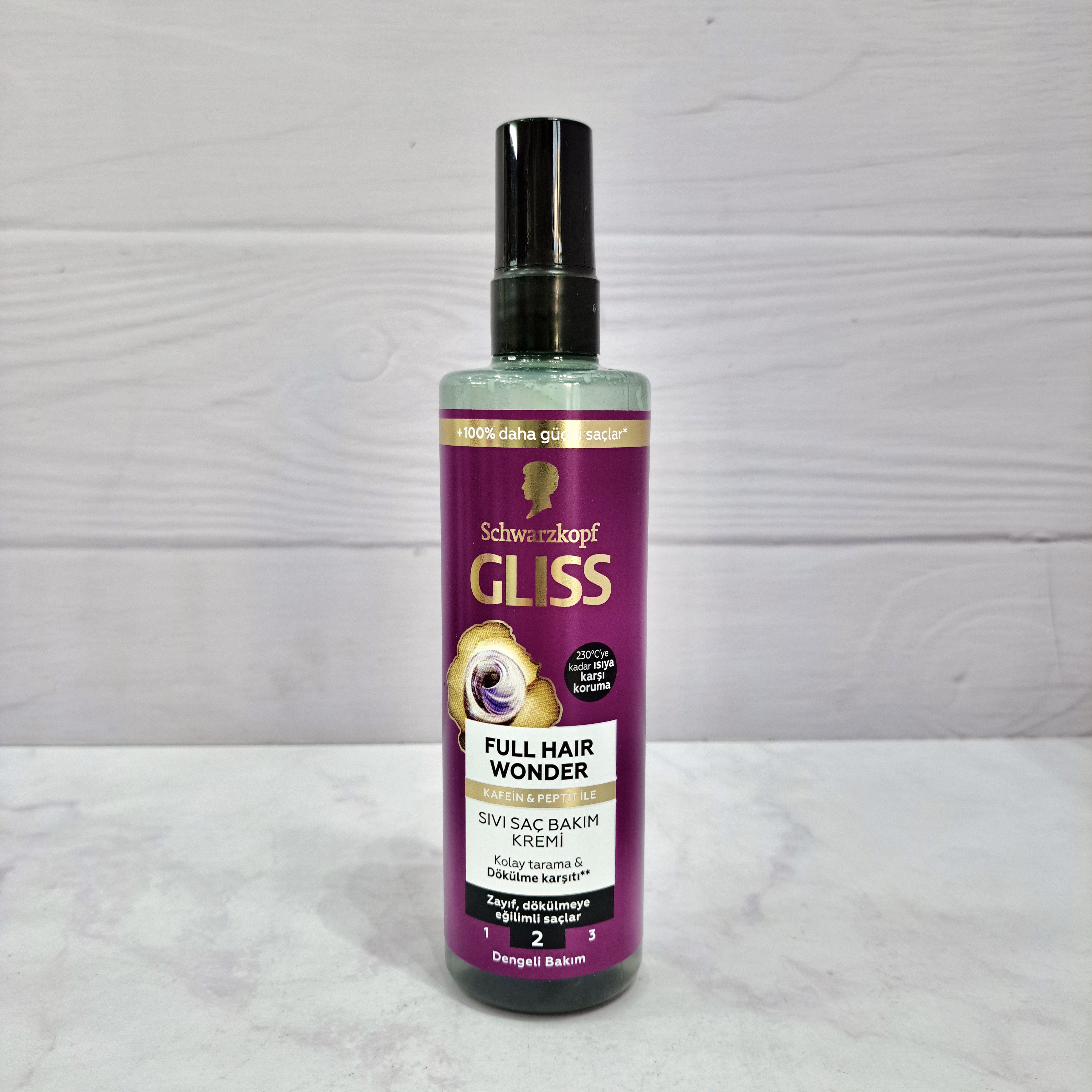 اسپری دو فاز گلیس مدل Full Hair Wonder ضد ریزش و حجم‌دهنده 200 میلی‌لیتر