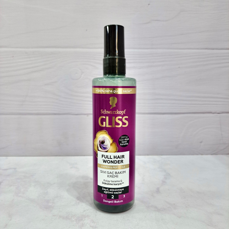 اسپری دو فاز گلیس مدل Full Hair Wonder ضد ریزش و حجمدهنده 200 میلیلیتر