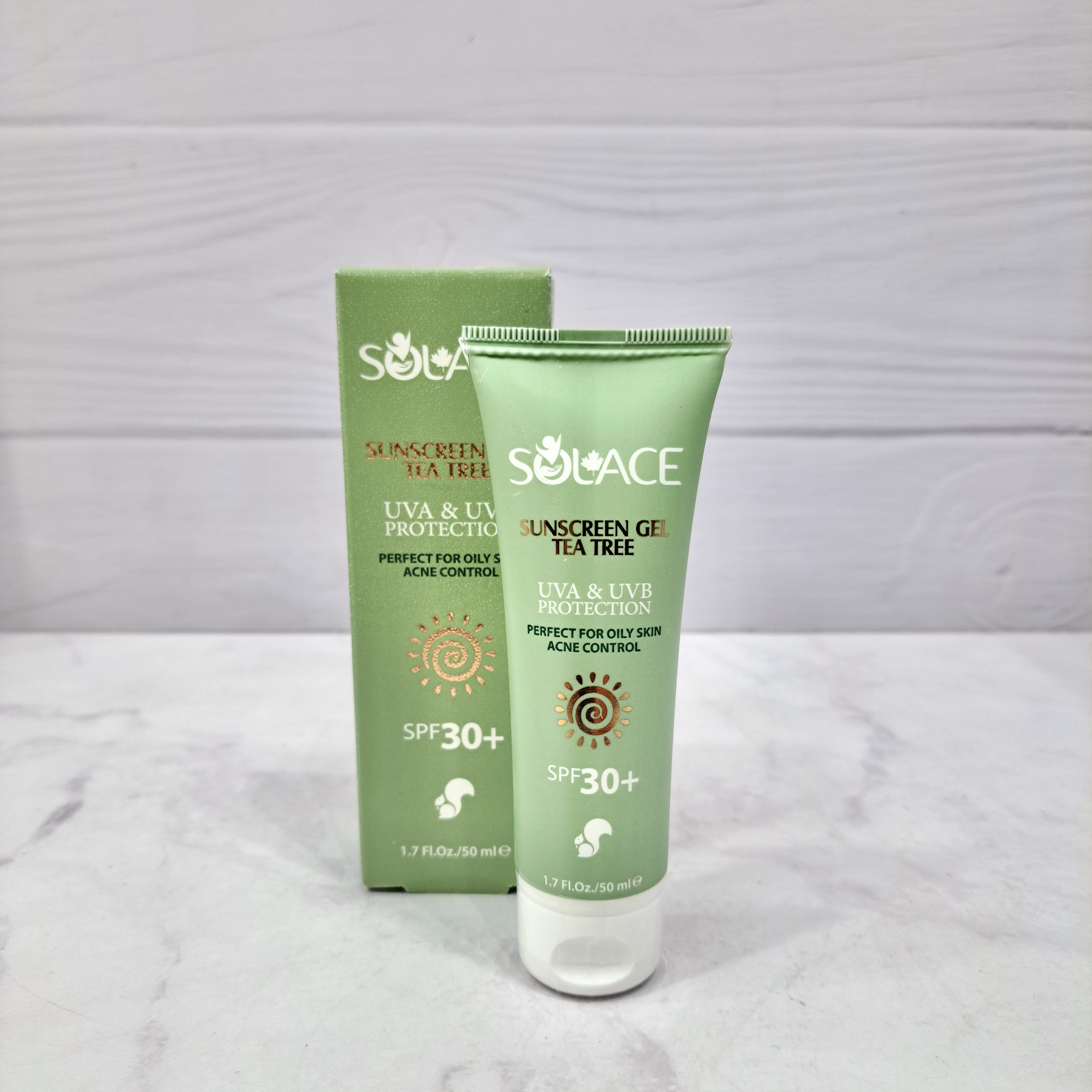 ژل ضد آفتاب سولس حاوی روغن درخت چای SPF 30