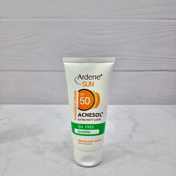 کرم ضد آفتاب آردن سان مدل Acnesol+ SPF 50 پوست چرب ۵۰ میلیلیتر