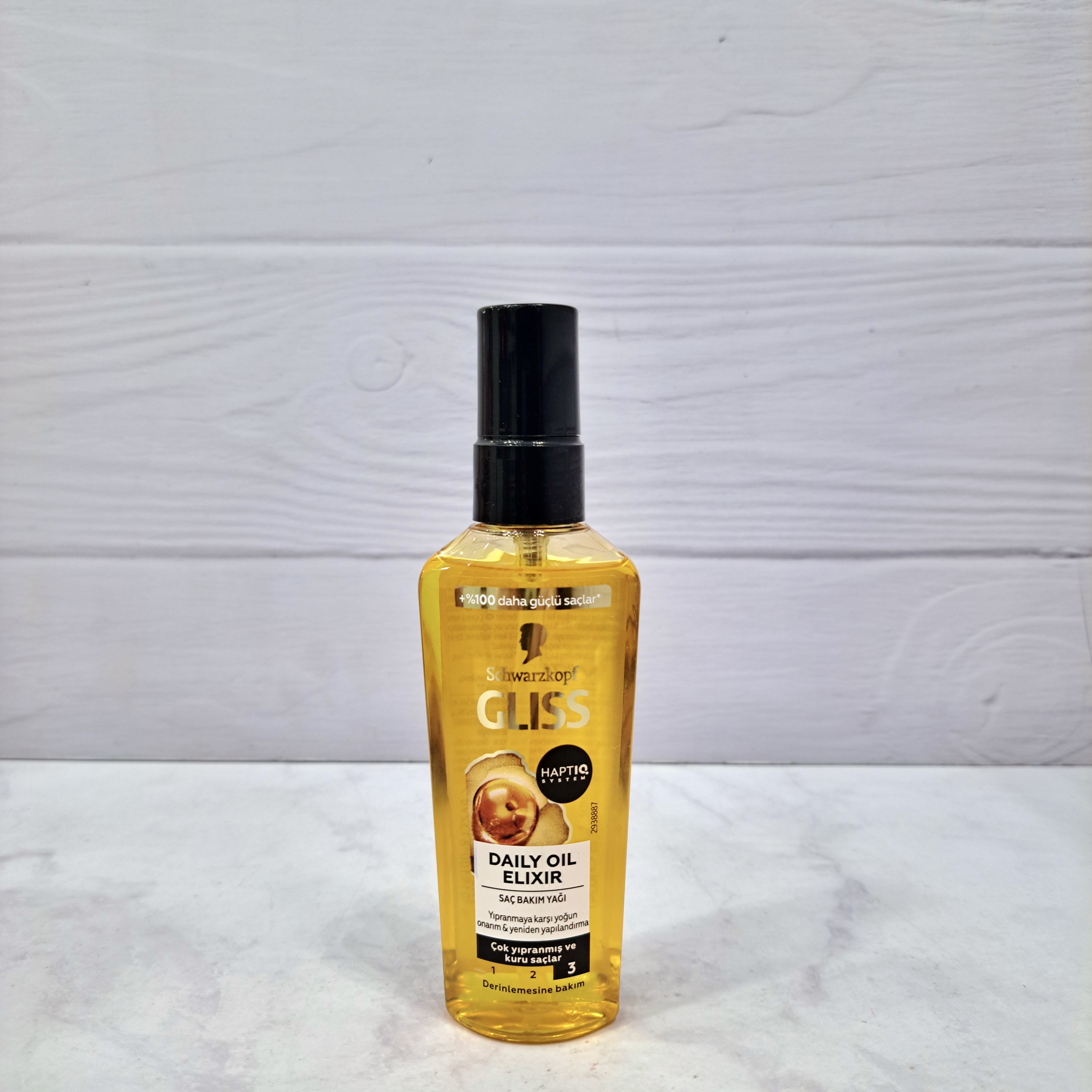 روغن مو گلیس مدل Daily Oil Elixir ترمیم‌کننده موهای خشک و آسیب‌دیده ۷۵ میلی‌لیتر