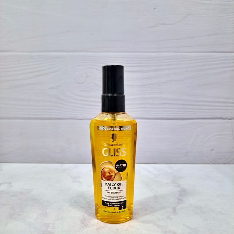 روغن مو گلیس مدل Daily Oil Elixir ترمیمکننده موهای خشک و آسیبدیده ۷۵ میلیلیتر