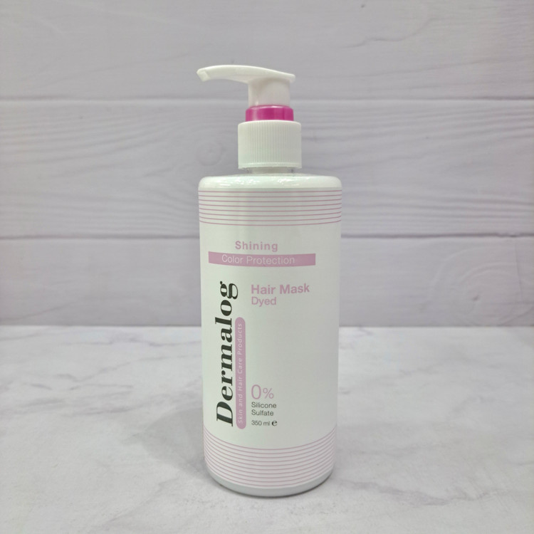 ماسک مو مخصوص موهای رنگشده درمالوگ حاوی کراتین هیدرولیز شده و روغن آرگان ۳۵۰ میلیلیتر