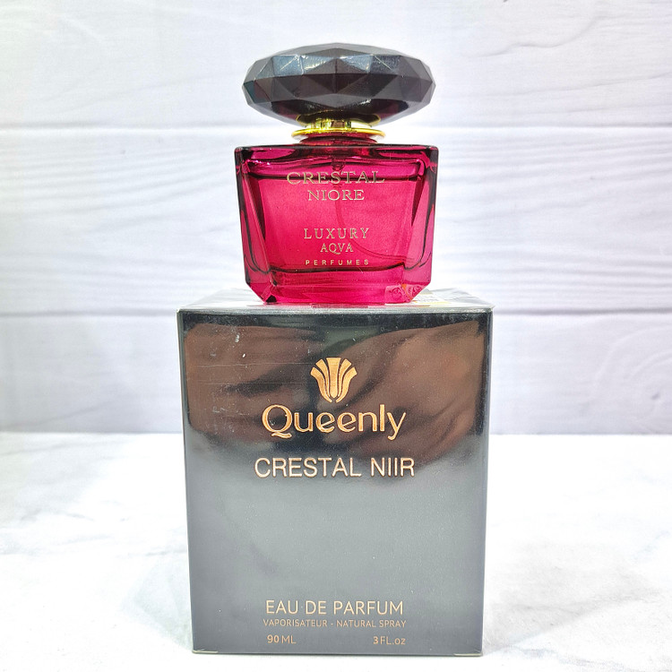 عطر زنانه کریستال نویر Luxury Aqva Queenly ادو پرفیوم Crestal Niore حجم ۹۰ میل