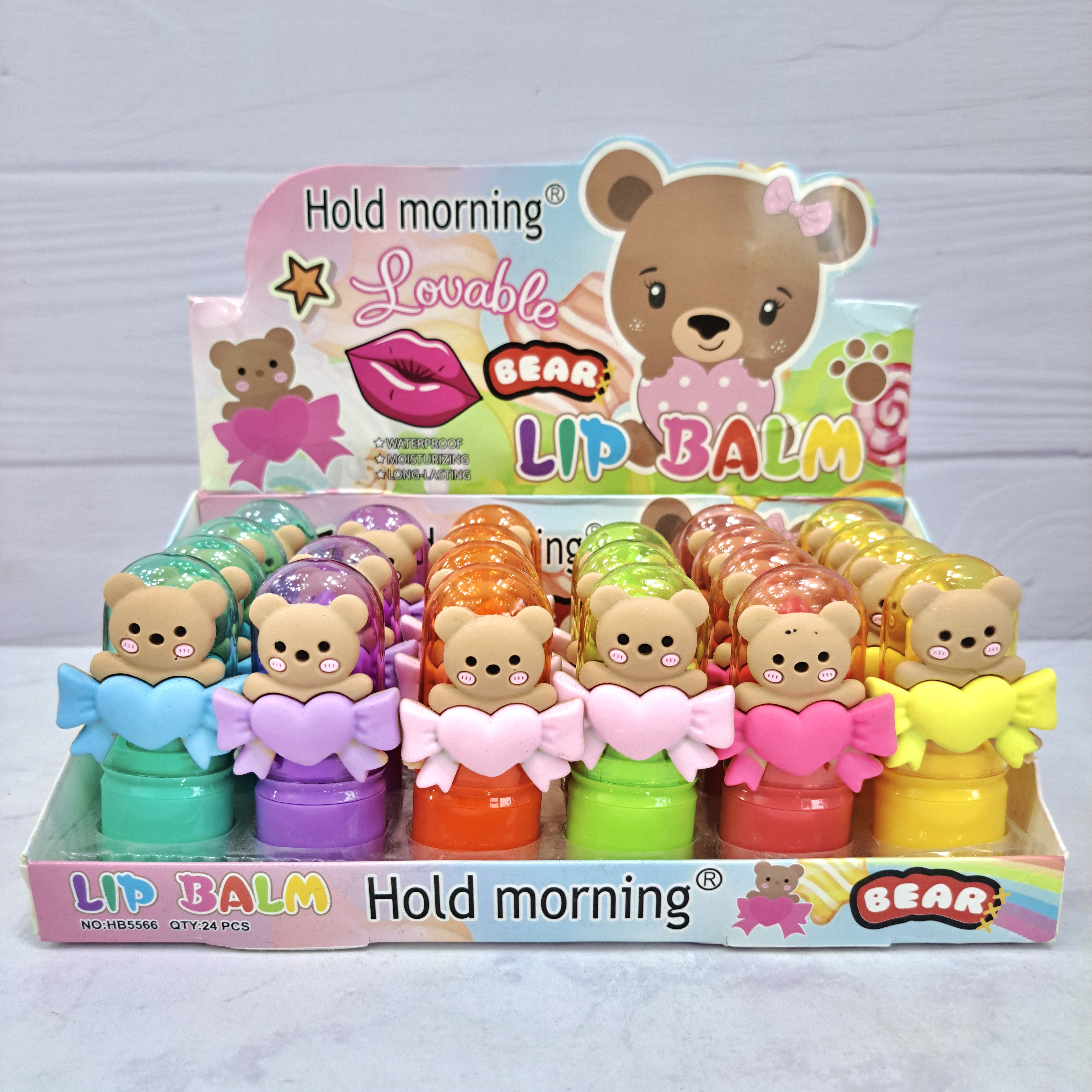 بالم لب حرارتی خرسی هولد مورنینگ مدل Lovable Bear | مرطوب کننده و ضدآب