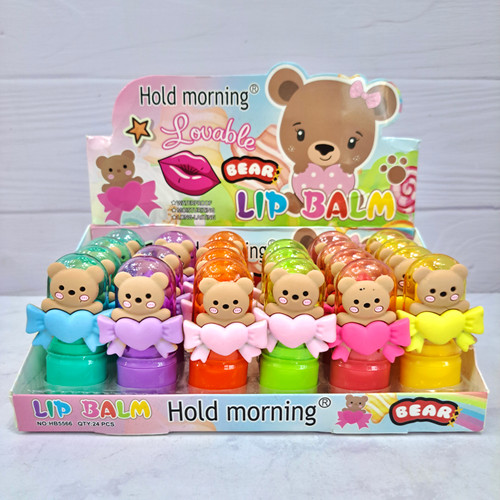 بالم لب حرارتی خرسی هولد مورنینگ مدل Lovable Bear | مرطوب کننده و ضدآب